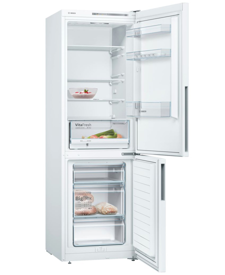 Frigider cu doua usi Bosch KGV36UW206 / 309 l / 186 cm / A+ / Alb photo 2