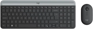 Tastatura + mouse fara fir Logitech MK470 Slim