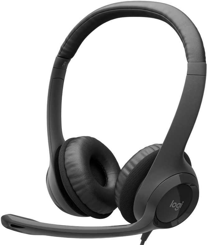 Căști Logitech Negru Cu fir / / Negru photo 1