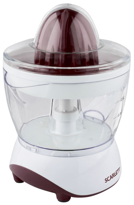 Соковыжималка цитрусовая Scarlett SC-JE50C06, 0.7 л, 25 Вт, 1 скоростей, Белый photo 1
