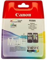 Multi Pack Ink Cartridge Canon PG-510 & CL-511 for MP230/240/250/260/270/280/490/495 thumbnav 1