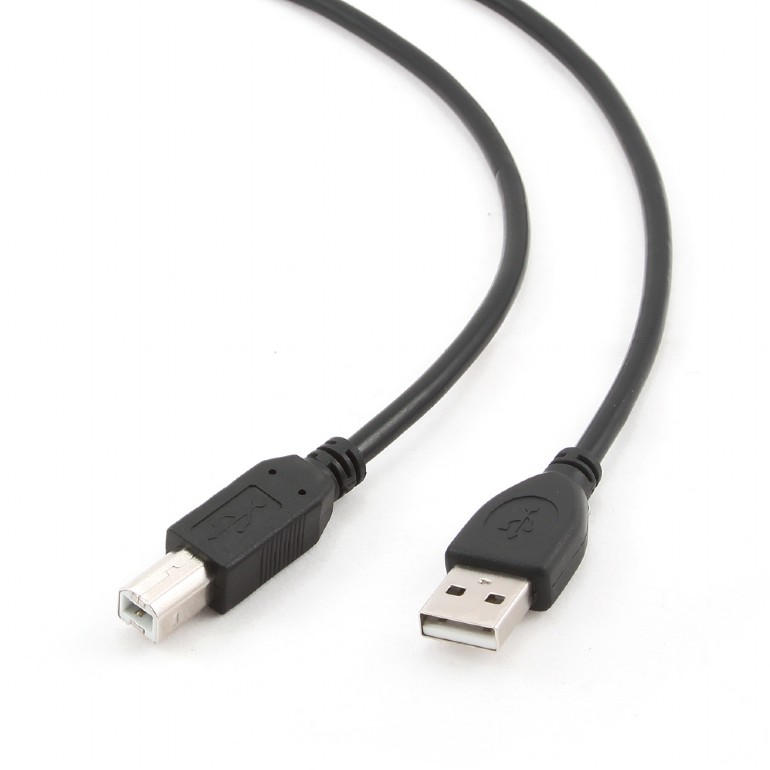 Cable USB2.0 - 3m - Cablexpert - CCP-USB2-AMBM-10, 3m, Professional series, USB 2.0 A-plug B-plug, Black photo 1 Cable USB2.0 - 3m - Cablexpert - CCP-USB2-AMBM-10, 3m, Professional series, USB 2.0 A-plug B-plug, Black photo 1