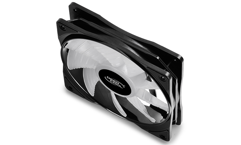 120mm Case Fan - DEEPCOOL "CF120", 1x  A-RGB LED Fan, 120x120x25mm, 500±200~1500±10%RPM, 17.8~27dB(A), 56.5CFM, Hydro Bearing, 4Pin PWM, 3pin(+5V-D-G), Black photo 3