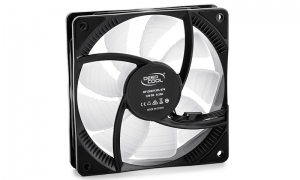 120mm Case Fan - DEEPCOOL "CF120", 1x  A-RGB LED Fan, 120x120x25mm, 500±200~1500±10%RPM, 17.8~27dB(A), 56.5CFM, Hydro Bearing, 4Pin PWM, 3pin(+5V-D-G), Black thumbnav 4