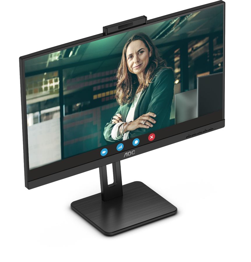 23.8” Монитор AOC 24P3QW Video Conferencing / 4ms / Black photo 2