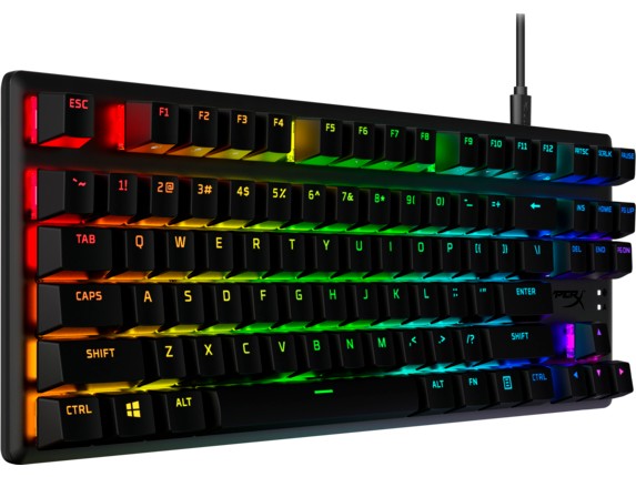Tastatura HYPERX Alloy Origins Core PBT, HyperX Red - Linear key switch, [639N7AA#ABA] photo 2