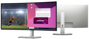 34.0" Монитор DELL S3423DWC / Curved  / 21:9 / 4K / 100Hz / Black/Silver thumbnav 3