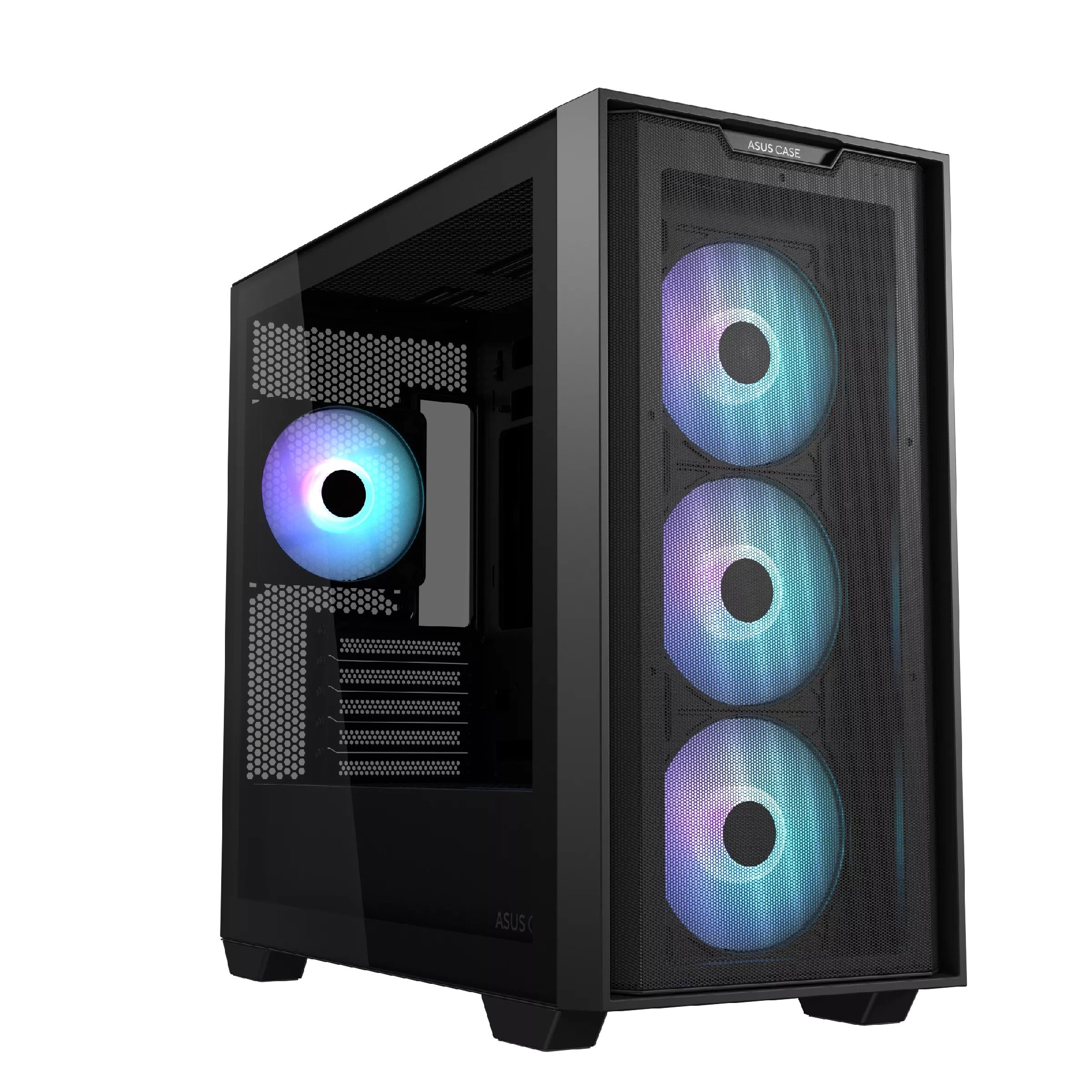 Carcasa ASUS  A21 PLUS/ w/oPSU / 4x120mm ARGB fans/ mATX / Black photo 1
