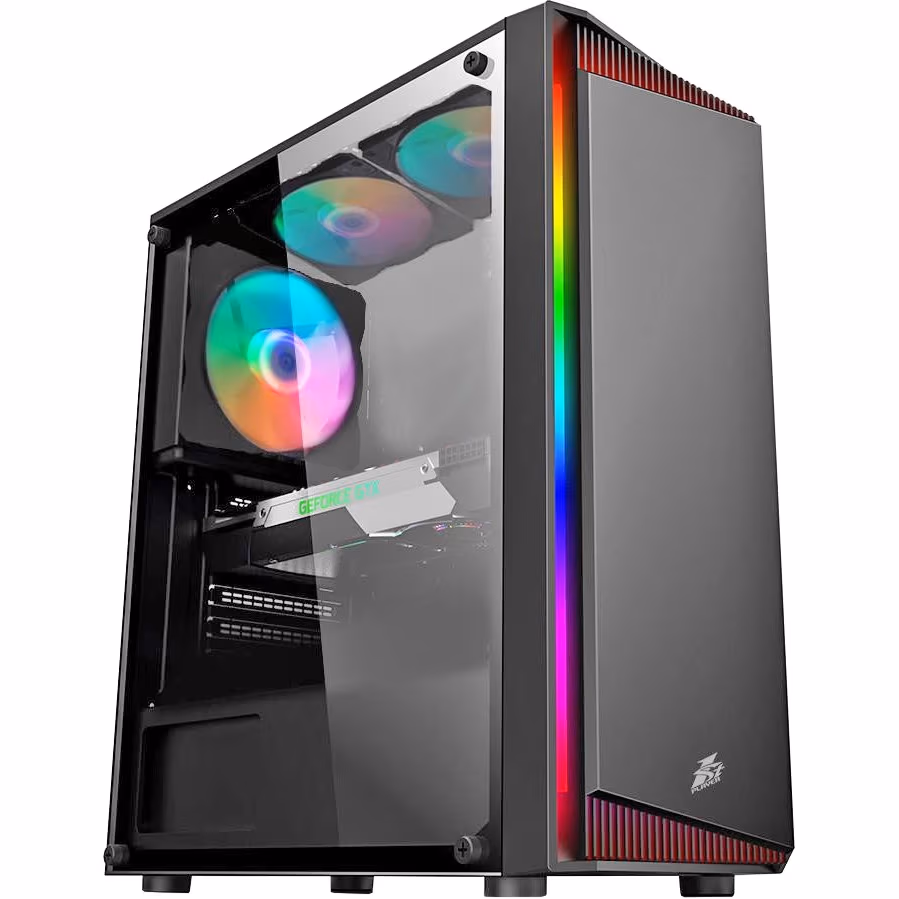 Carcasa Gaming 1STPLAYER RB-4 / no PSU / Side-Window / 1x120mm / ATX / Black