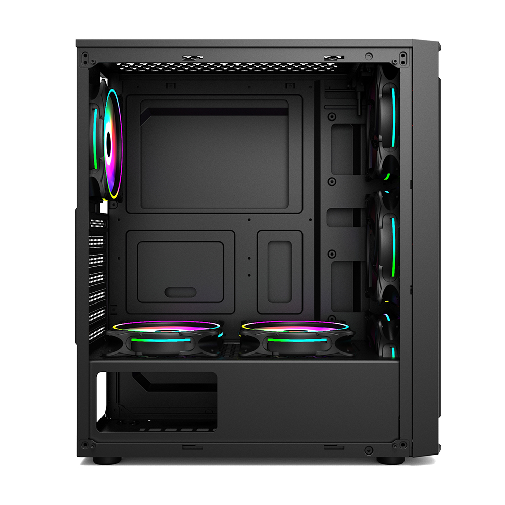 Carcasa Gaming 1STPLAYER RB-4 / no PSU / Side-Window / 1x120mm / ATX / Black photo 8