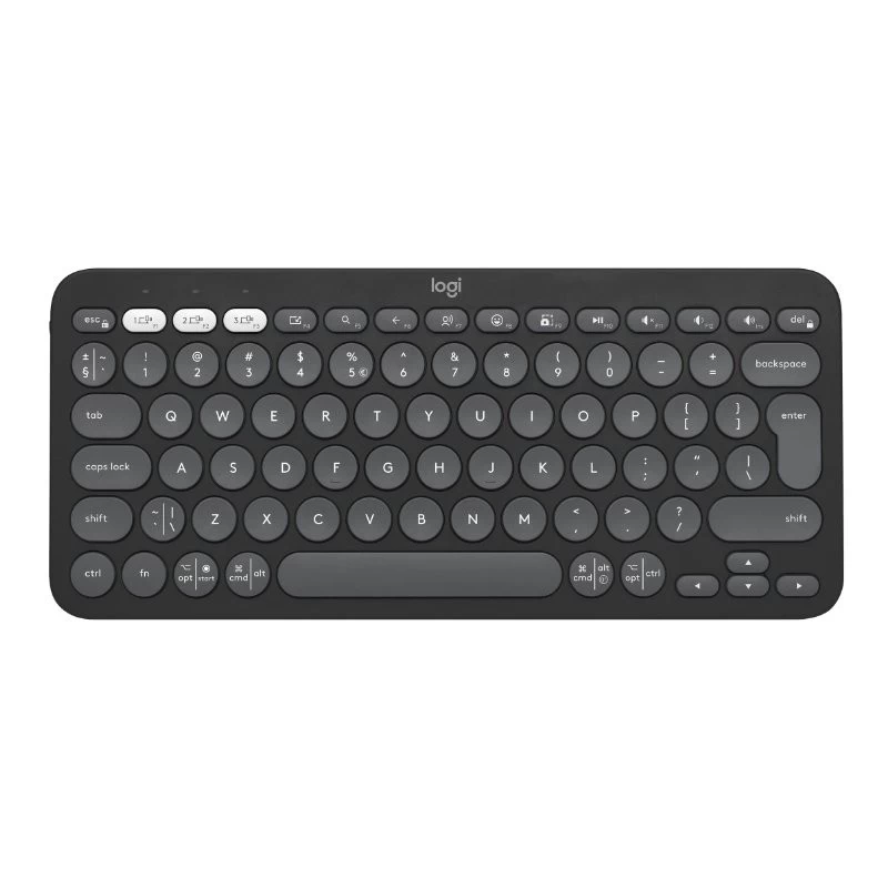 Tastatura Wireless Logitech Pebble Keys2 K380s / Bluetooth / Graphite