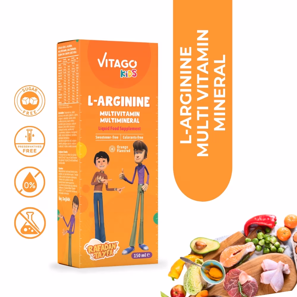 Витамин Vitago Kids L-Arginine, Multivitamin Multimineral / 150ml Сироп 