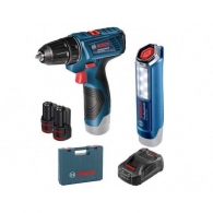Аккумуляторный шуруповерт Bosch GSR 12 V SD + GLI 12V, 0601995J07 thumbnav 2