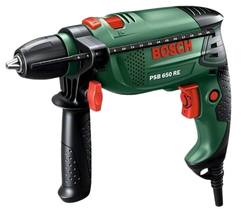 Дрель ударная Bosch PSB 650 RE, 0603128007 photo 1 Дрель ударная Bosch PSB 650 RE, 0603128007 photo 1