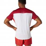 Tricou Asics RACE SS TOP BRILLIANT WHITE/BURGUNDY thumbnav 2