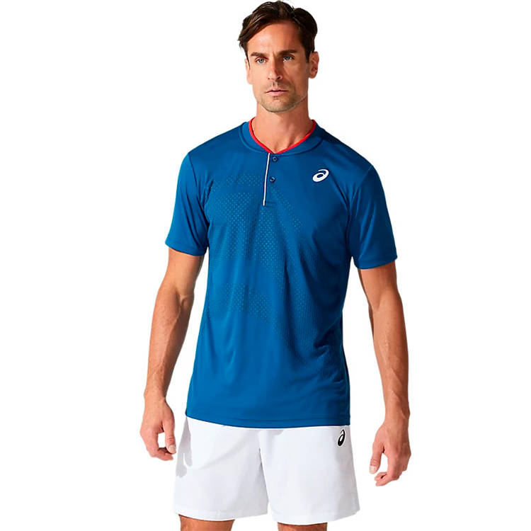 Мужские Поло Asics COURT M GPX POLO L Синий photo 2