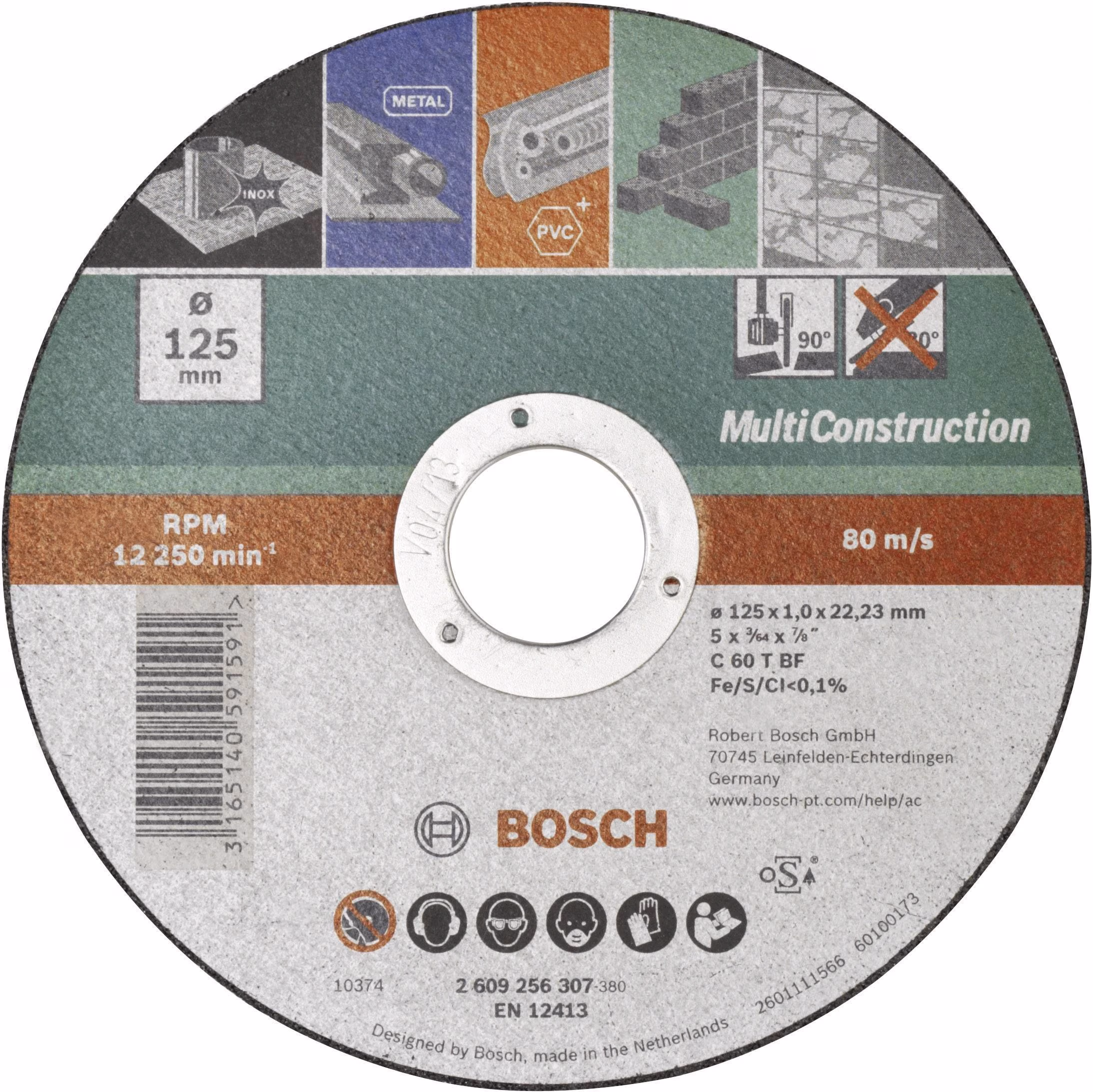 Отрезной круг, прямой, Expert for Inox Bosch 2609256307 