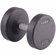 Гантель 20 кг YORK Pro-Style Rubber Dumbbell