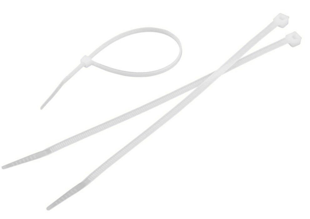 Colier din neilon 3,6x140mm alb Tolsen photo 1