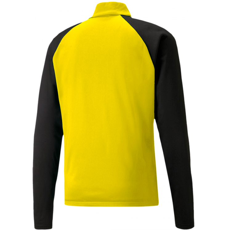Hanorac pt bărbați Puma teamLIGA 1/4 Zip Top S Galben-negru photo 5
