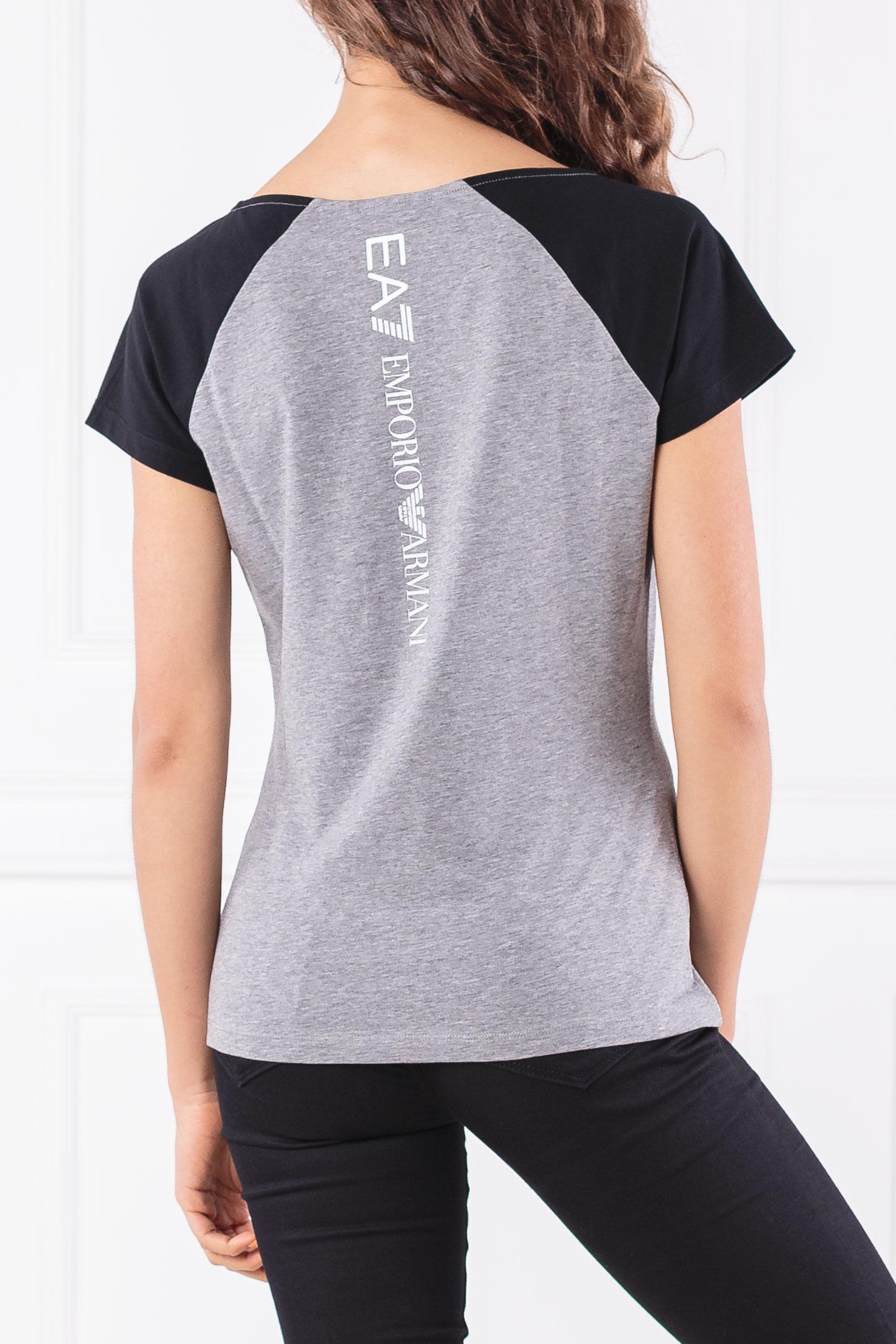 Tricou EA7 EMPORIO ARMANI JERSEY T-SHIRT / Femei / L / Gri photo 2