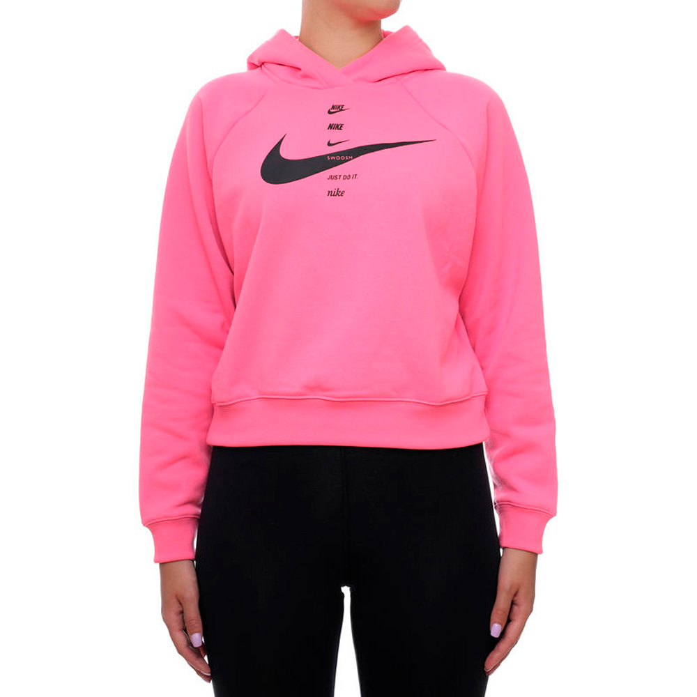 Hanorac Nike W NSW SWSH HOODIE FLC BB L Roz Femei photo 2