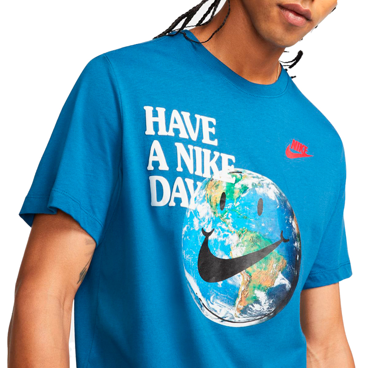 Футболка мужская Nike M NSW ESS+ STMT 1 TEE L Синий photo 3
