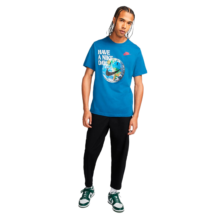 Футболка мужская Nike M NSW ESS+ STMT 1 TEE L Синий photo 4