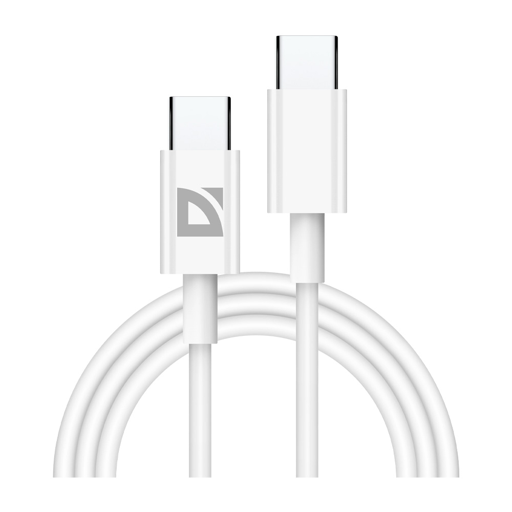 Кабель USB Type-C - USB Type-C Defender F18230W87507 1 /1м /Белый photo 1 Кабель USB Type-C - USB Type-C Defender F18230W87507 1 /1м /Белый photo 1