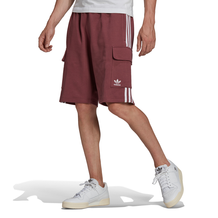 Sorti de bărbați Adidas 3S CARGO SHORT S Bordo photo 3