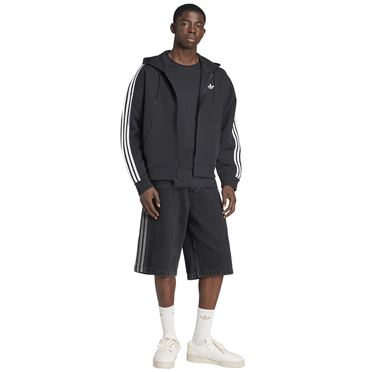 Hanorac pt bărbați Adidas SPACER HOODIE XS Negru photo 4
