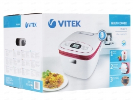 Мультиварка Vitek VT-4207 R, 5 л, 800 Вт, 10 программ, Белый thumbnav 5