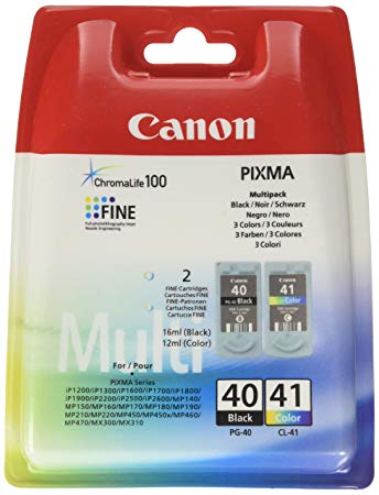 Multi Pack Ink Cartridge Canon PG-40 & CL-41 (0615B043) for MP150/160/170/180/190/450/460; MF210/220/ iP1200/1300/1600/1700/1800/1900/2200/2500/2600, MP140/150/160/170/180/190/210/220/450/460/470, JX200/500, MX300/310 photo 1