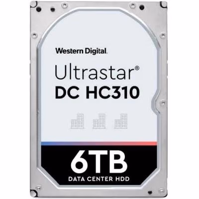 3.5" HDD 6.0TB Western Digital Ultrastar DC HC310 Data Center / Enterprise HDD, 512E model, 24x7, 7200rpm, 256MB, CMR Drive, SATAIII 