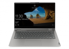 Lenovo ThinkBook 14s Yoga Grey 14.0" FHD IPS Touch 300 nits (Intel i7-1165G7, 8GB DDR4 Soldered + 8GB SO-DIMM, 512GB SSD M.2 2242 NVMe, Intel Iris Xe Graphics, WiFi6 11ax 2x2 + BT5.1, TB4, HDMI, CR, FPR, HD CAM, Integrated Smart Pen, Backlit KB, 60Wh BT,  thumbnav 1