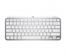Logitech Wireless MX Keys Mini For Mac Minimalist Illuminated Keyboard,US INT'L, Logitech Unifying 2.4GHz wireless technology, Bluetooth Low Energy, Rechargeable with USB type C, Pale Grey - RUS