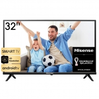 32" LED TV Hisense 32A4HA, Black (1366x768 HD Ready, PCI 1000 Hz, SMART TV (Android TV OS), 3 x HDMI2.0, 2 x USB, DVB-T/T2/C/S2, Speakers 2 x 6W, 3.8 Kg) thumbnav 1