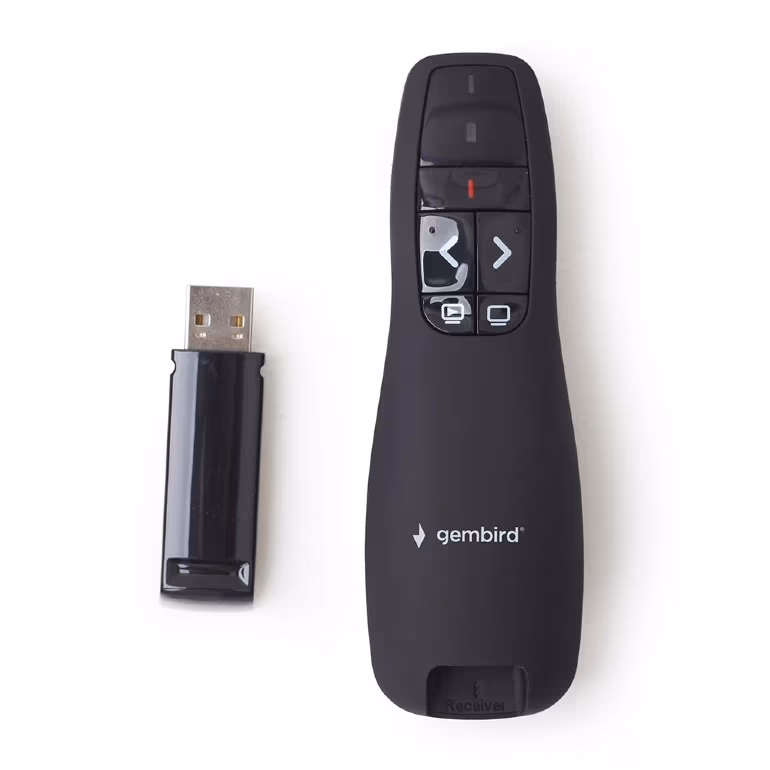Prezentator wireless cu indicator laser Gembird WP-L-12 