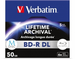 Verbatim M-Disk BD-R DL Lifetime Archival 50GB 6X, Matt Silver thumbnav 2