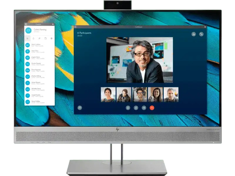 23.8" Монитор для Видеоконференций HP EliteDisplay E243m / 5ms / Webcam / Silver photo 1