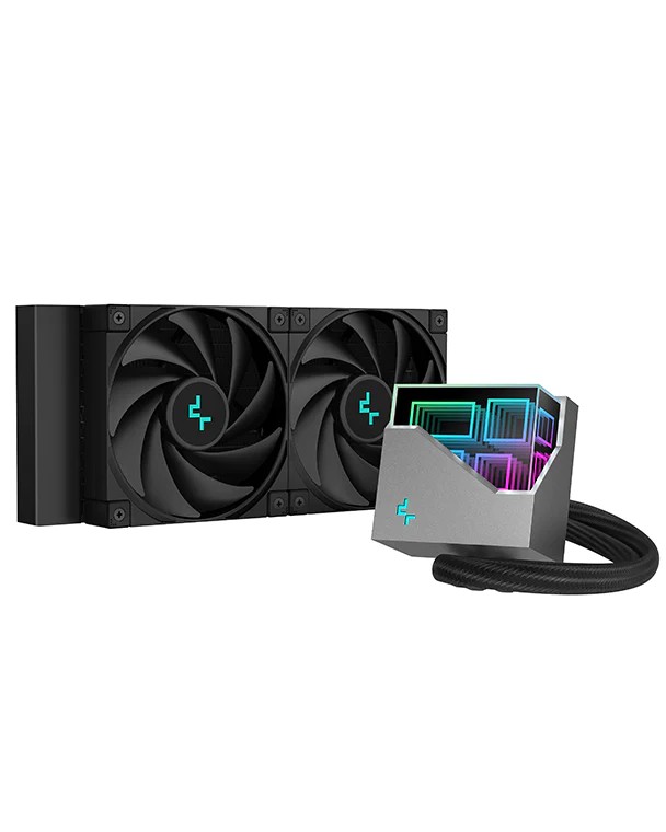 Sistem de racire lichid DEEPCOOL LT520 / Universal / 240W / fans: 500~2250pm, pump: 2400rpm / 17.6~32.9 dBA / 85.85CFM / Black photo 1