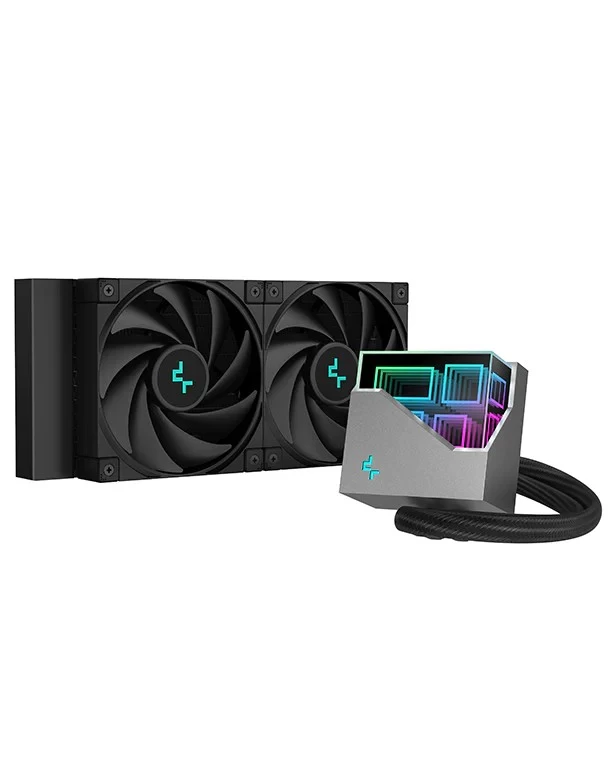 Sistem de racire lichid DEEPCOOL LT520 / Universal / 240W / fans: 500~2250pm, pump: 2400rpm / 17.6~32.9 dBA / 85.85CFM / Black