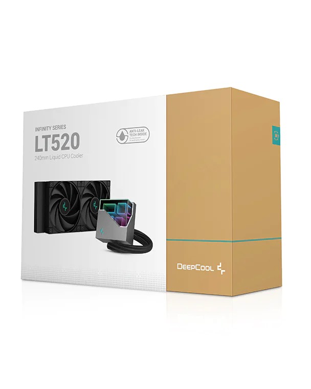 Sistem de racire lichid DEEPCOOL LT520 / Universal / 240W / fans: 500~2250pm, pump: 2400rpm / 17.6~32.9 dBA / 85.85CFM / Black photo 6
