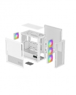 Carcasa DEEPCOOL CH560 WH DIGITAL / w/oPSU / Side-Window / Digital screen / 4x120mm ARG / ATX / White thumbnav 5