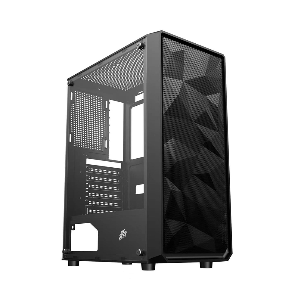 Carcasa Gaming 1STPLAYER FD3 / w/oPSU / Side-Window / 6x120mm / ATX / Black photo 5