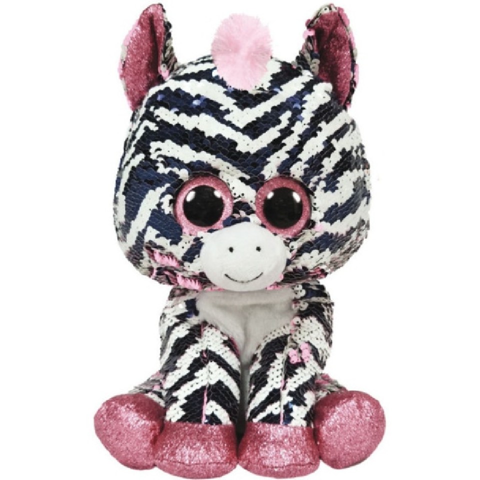 TY TY36672 Bb Flippables Zoey - Pink Zebra 15cm photo 1