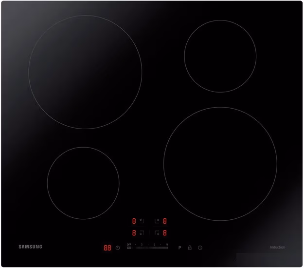 Plita incorporabila inductie Samsung NZ64H37070K, 4 arzatoare, Negru 