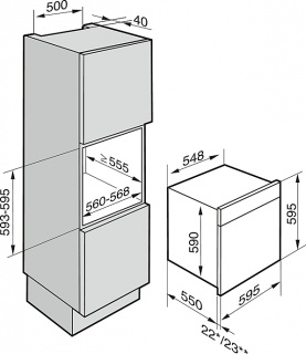Cuptor cu aburi incorporabil Miele DGC7860XXLOBSW / 68 l. / A+ / Obsidianul negruNegru photo 3