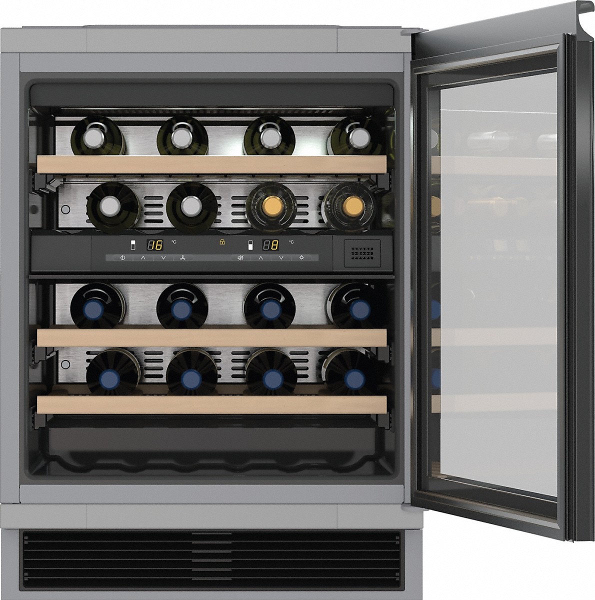 Встраиваемый винный шкаф Miele KWT6321UG / 34 бутылки / 81.8 см / G / Нержавеющая сталь photo 1 Встраиваемый винный шкаф Miele KWT6321UG / 34 бутылки / 81.8 см / G / Нержавеющая сталь photo 1