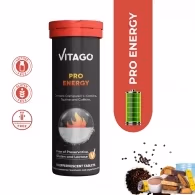 Витамин Vitago Pro Energy, Carnipure L-Carnitine, Taurine, 210 mg Caffeine / 10 Шипучих Таблеток